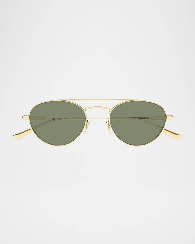 51mm Metal Aviator Sunglasses